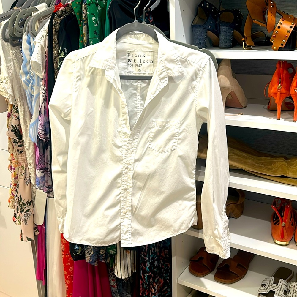 Frank & Eileen Barry white shirt small